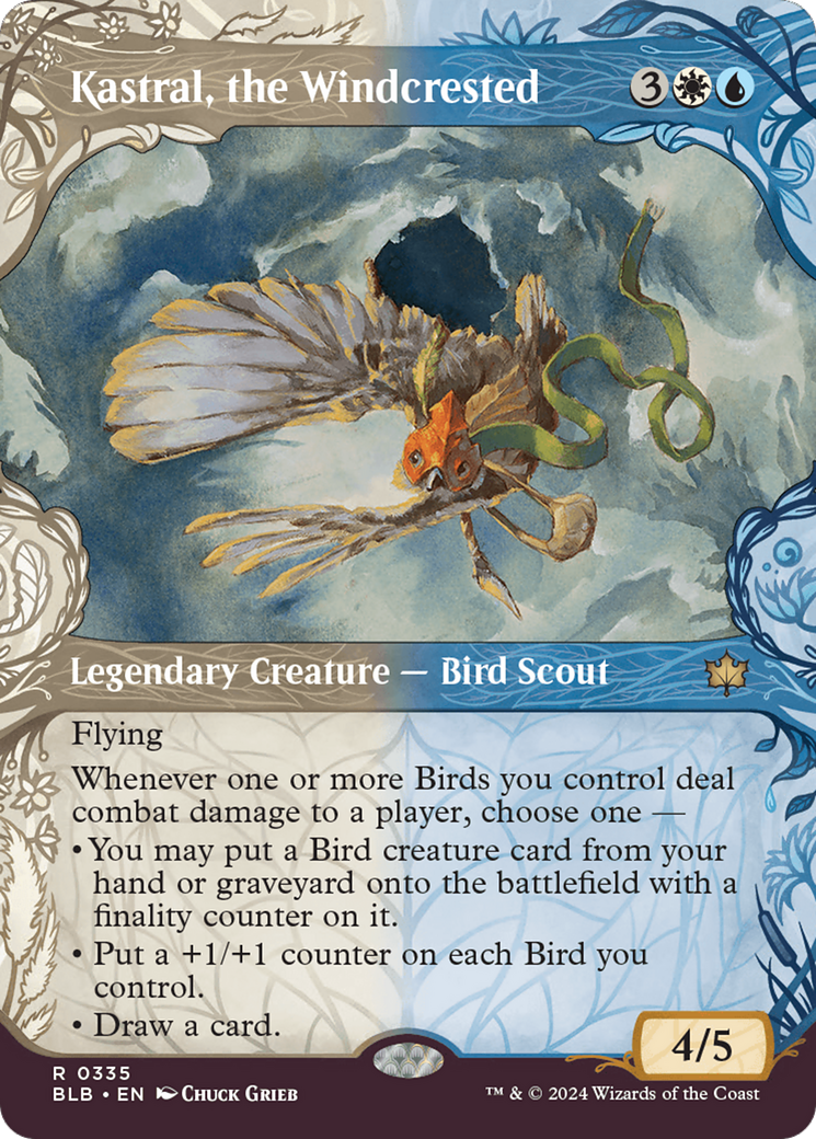 Kastral, the Windcrested (BLB-335) [Bloomburrow] (Showcase) (Borderless) MTG Single Wizards of the Coast