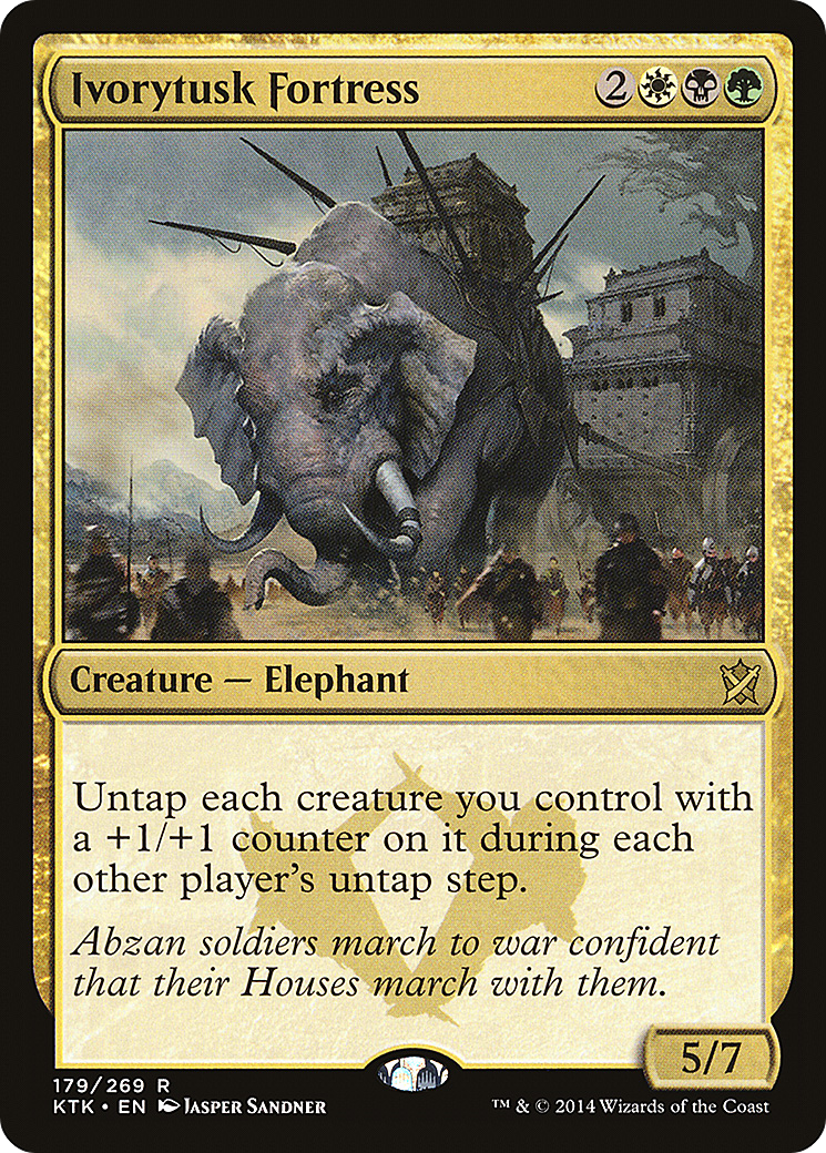 Ivorytusk Fortress (KTK-179) [Khans of Tarkir] Foil MTG Single Wizards of the Coast