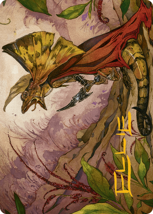 Hired Claw Art Card (Gold-Stamped Signature) [Art Series] Bloomburrow MTG Single Magic: The Gathering