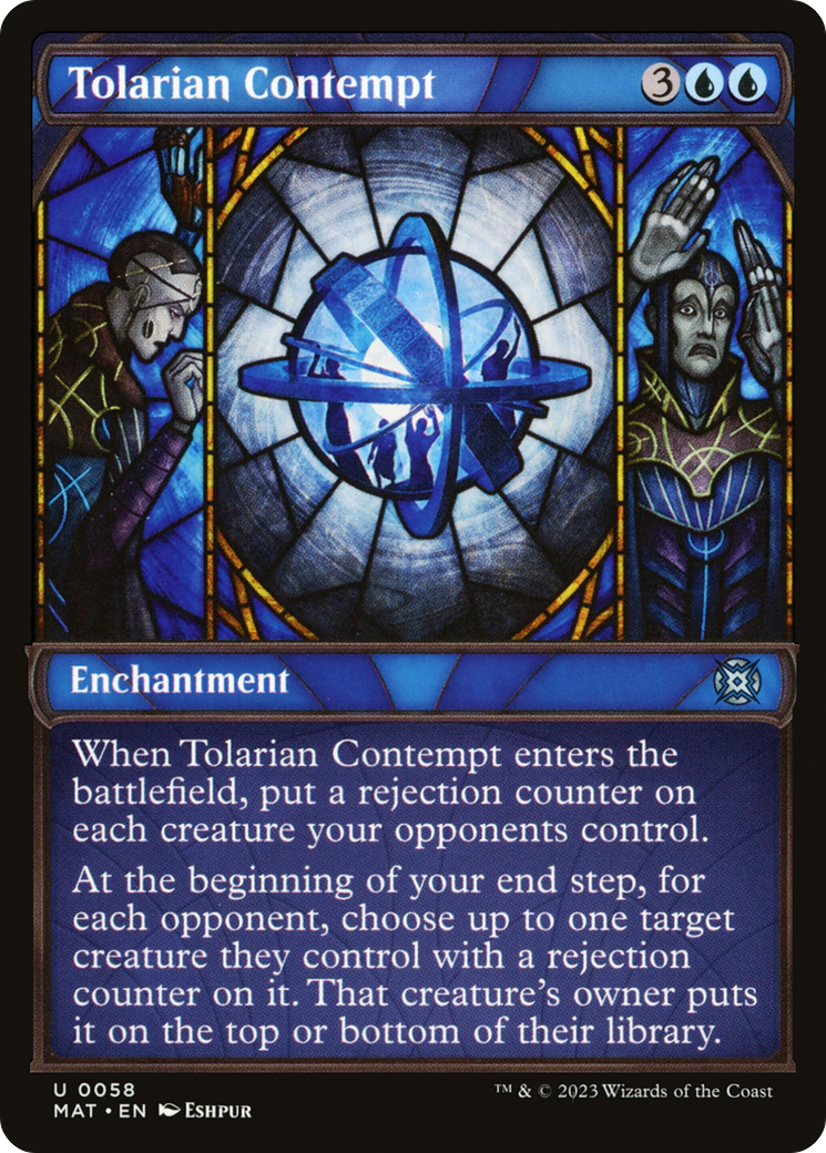 Tolarian Contempt (MAT-058) [March of the Machine: The Aftermath] (Showcase) Foil MTG Single Wizards of the Coast