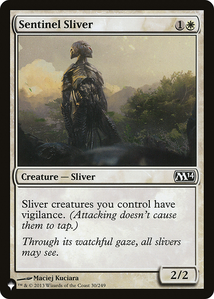 Sentinel Sliver (LIST-M14-30) [Mystery Booster] The List MTG Single Wizards of the Coast