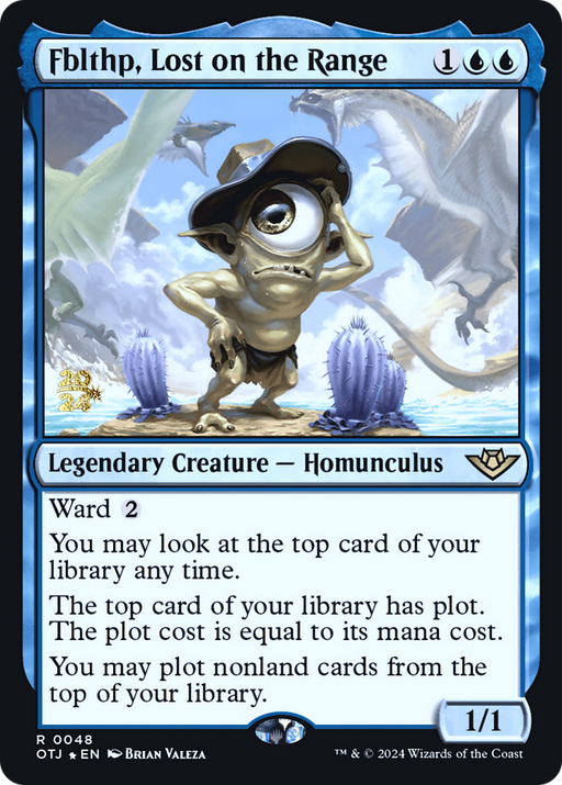 Fblthp, Lost on the Range (PRE-048) [Outlaws of Thunder Junction Promos] Foil MTG Single Wizards of the Coast