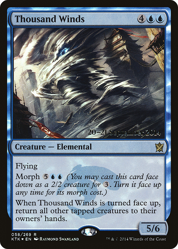 Thousand Winds (PRE-58S) [Khans of Tarkir Promos] Foil MTG Single Wizards of the Coast