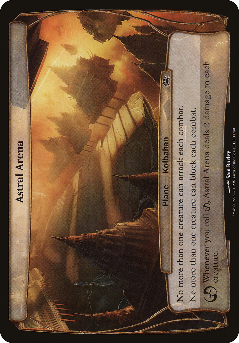 Astral Arena (Planechase 2012) (OVER-011) [Oversized] Planechase 2012 Planes Foil MTG Single Wizards of the Coast