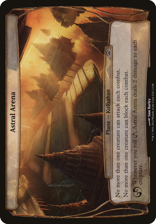 Astral Arena (Planechase 2012) (OVER-011) [Oversized] Planechase 2012 Planes Foil MTG Single Wizards of the Coast