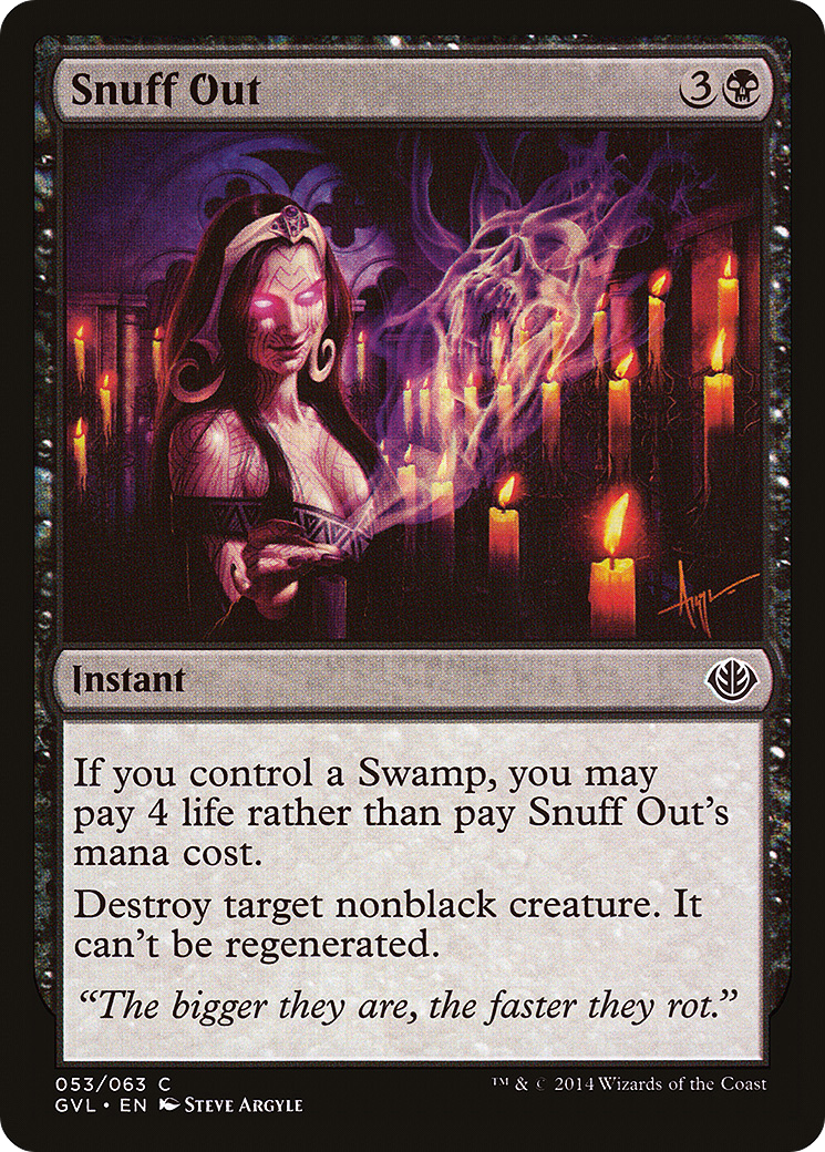 Snuff Out (DD3-) [Misc] Duel Decks Anthology: Garruk vs. Liliana MTG Single Wizards of the Coast
