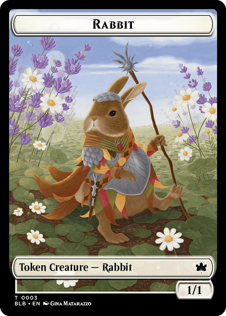Rabbit // Rabbit Double-Sided Token [Tokens] Bloomburrow Tokens MTG Single Magic: The Gathering