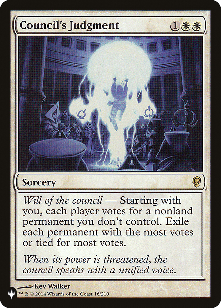 Council's Judgment (LIST-16/210) [Mystery Booster] The List MTG Single Wizards of the Coast