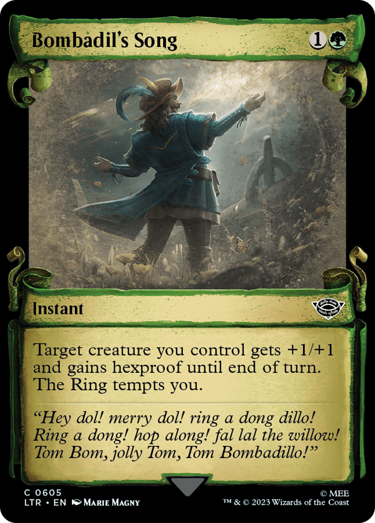 Bombadil's Song (Showcase Scrolls) (LTR-605) [The Lord of the Rings: Tales of Middle-earth] (Showcase) MTG Single Wizards of the Coast
