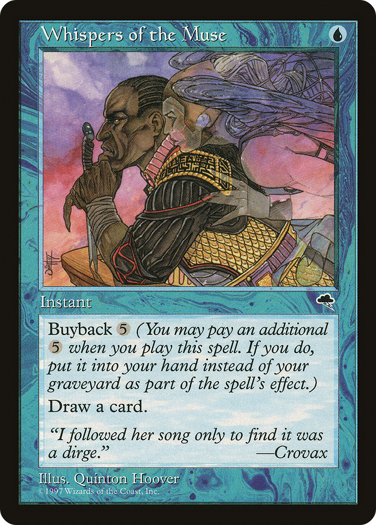 Whispers of the Muse (TMP-103) [Tempest] MTG Single Wizards of the Coast