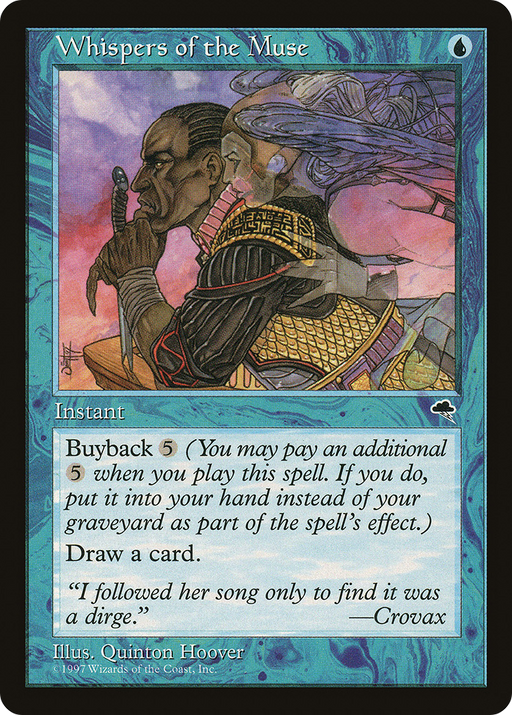 Whispers of the Muse (TMP-103) [Tempest] MTG Single Wizards of the Coast