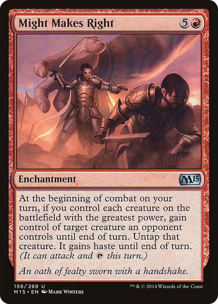 Might Makes Right (M15-156) [Magic 2015] Foil MTG Single Wizards of the Coast