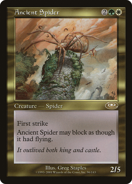 Ancient Spider (PLS-096) [Planeshift] MTG Single Wizards of the Coast