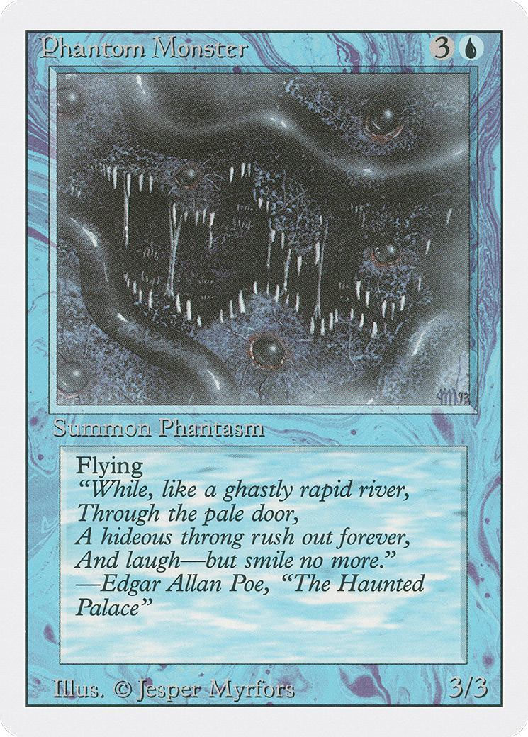 Phantom Monster (3ED-071) [Revised Edition] MTG Single Wizards of the Coast