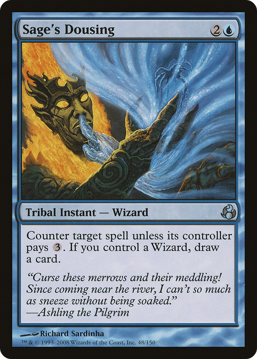 Sage's Dousing (MOR-048) [Morningtide] Foil MTG Single Wizards of the Coast