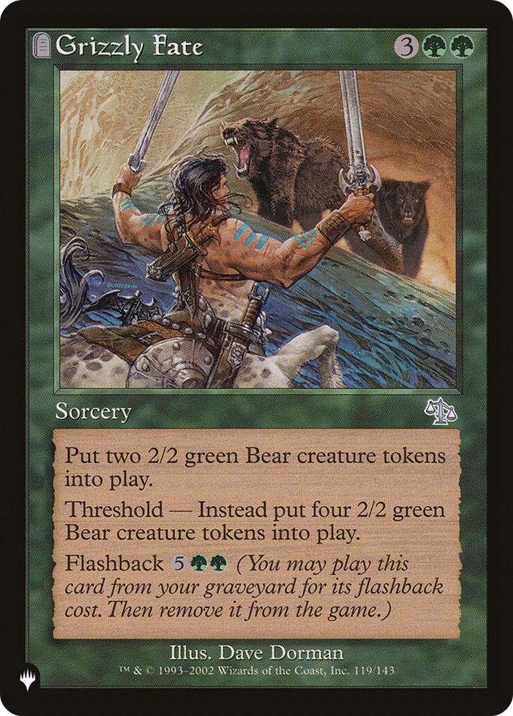Grizzly Fate (LIST-JUD-119) [Mystery Booster] The List MTG Single Wizards of the Coast
