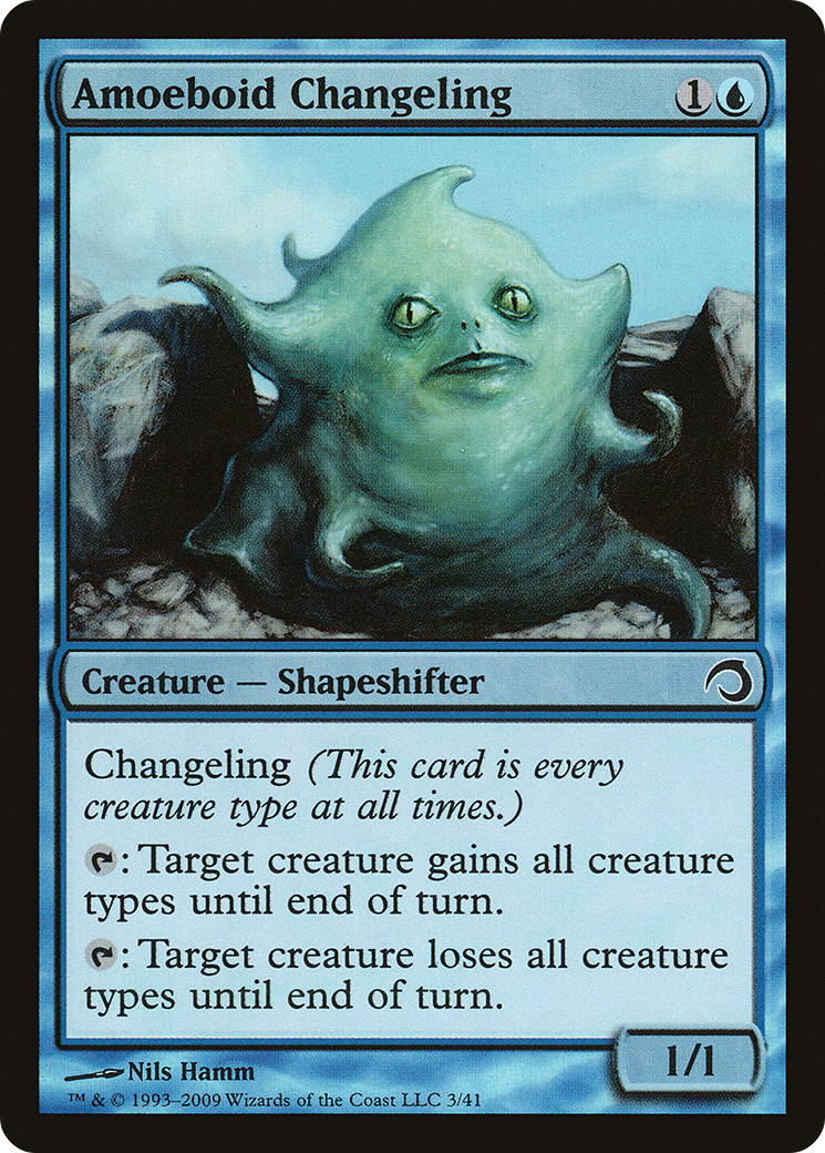 Amoeboid Changeling (PDS-003) [Misc] Premium Deck Series: Slivers Foil MTG Single Wizards of the Coast