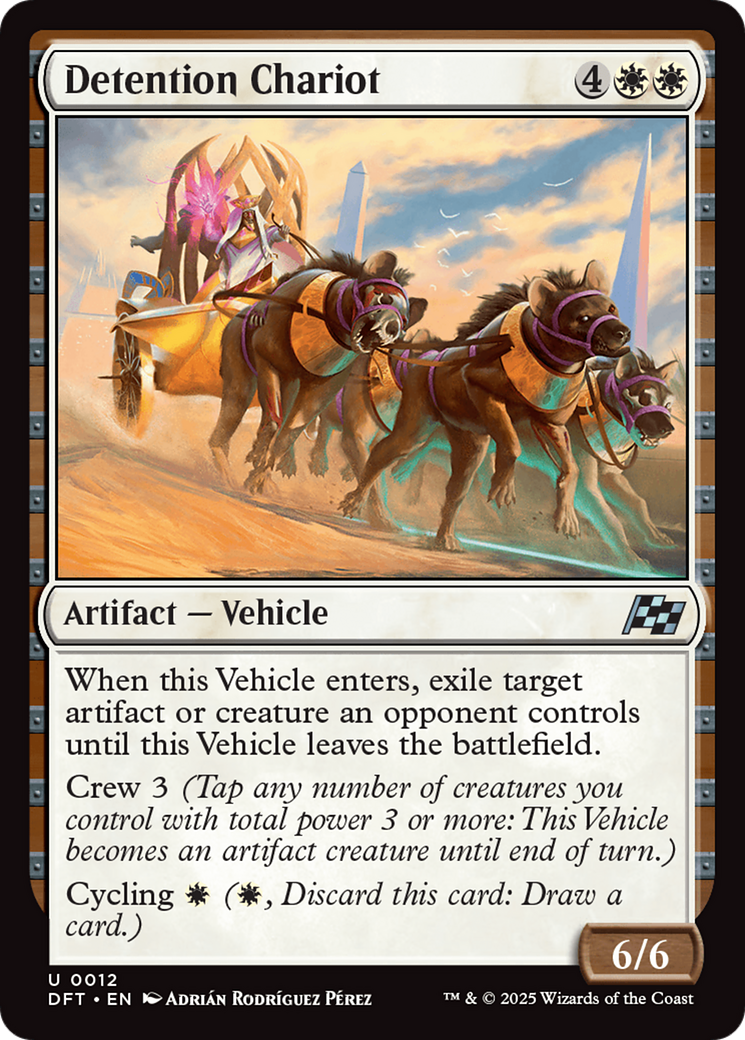 Detention Chariot (DFT-012) [Aetherdrift] MTG Single Wizards of the Coast