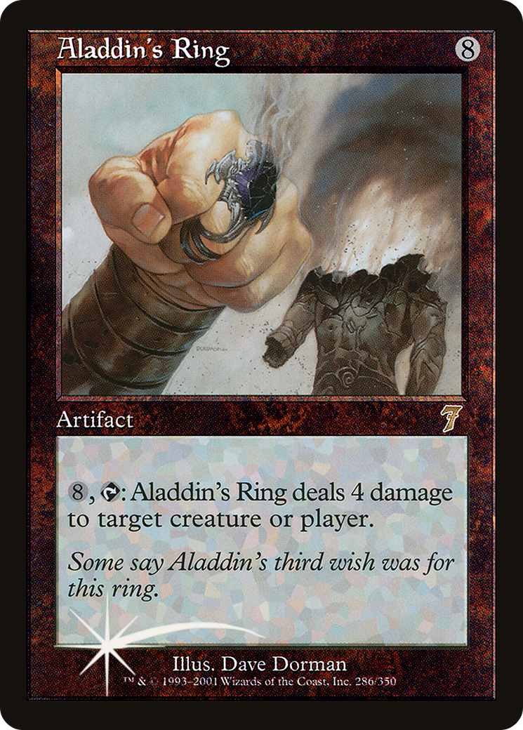 Aladdin's Ring (7ED-286) [7th Edition] Foil MTG Single Wizards of the Coast