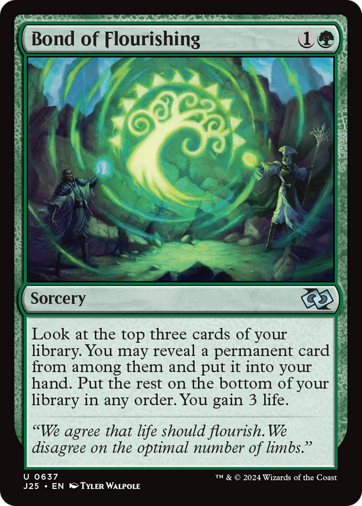 Bond of Flourishing (J25-637) [Foundations Jumpstart] MTG Single Wizards of the Coast