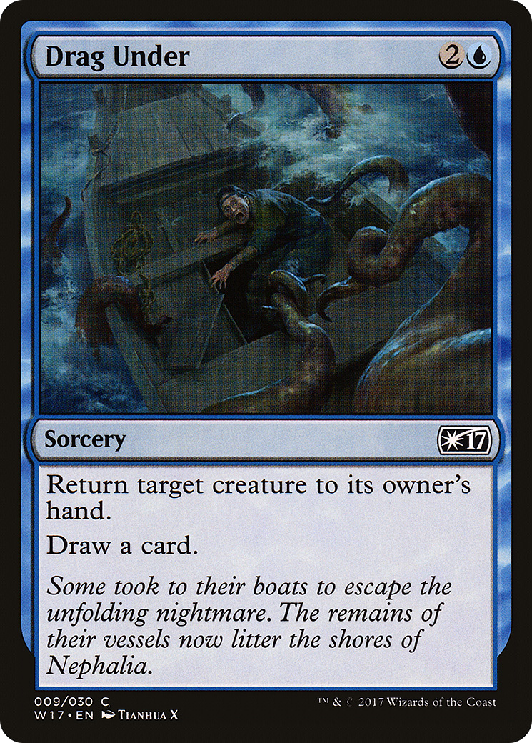 Drag Under (W17-009) [Misc] Welcome Deck 2017 MTG Single Wizards of the Coast