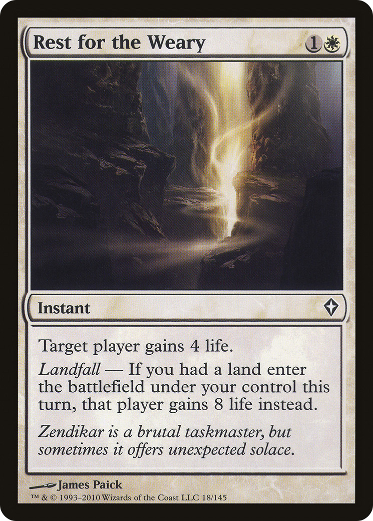Rest for the Weary (WWK-018) [Worldwake] Foil MTG Single Wizards of the Coast