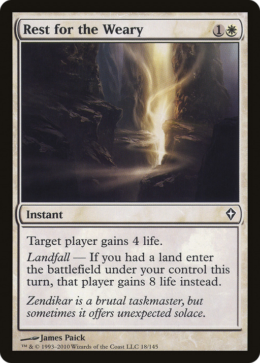 Rest for the Weary (WWK-018) [Worldwake] Foil MTG Single Wizards of the Coast