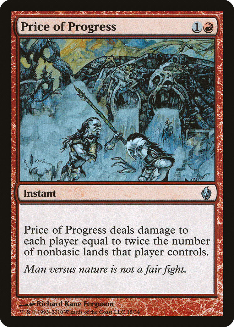 Price of Progress (PD2-018) [Misc] Premium Deck Series: Fire and Lightning Foil MTG Single Wizards of the Coast