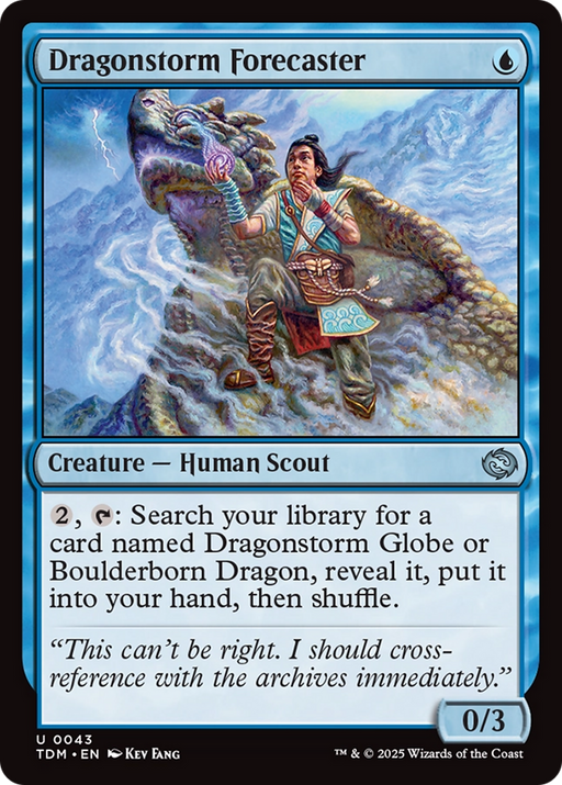 Dragonstorm Forecaster (TDM-043) [Tarkir: Dragonstorm] Foil MTG Single Wizards of the Coast