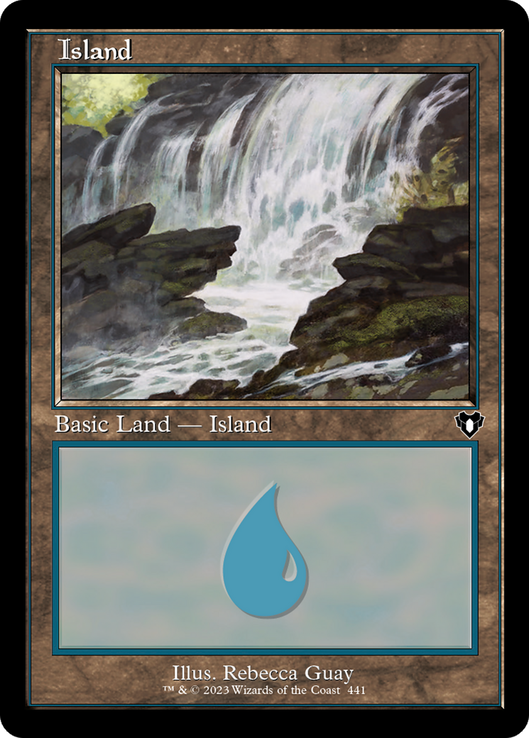 Island (CMM-441) [Commander Masters] Foil MTG Single Wizards of the Coast