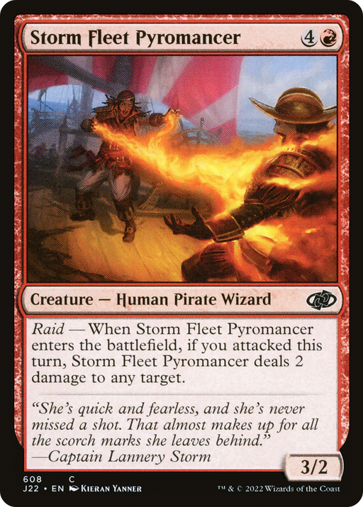 Storm Fleet Pyromancer (J22-608) [Jumpstart 2022] MTG Single Wizards of the Coast