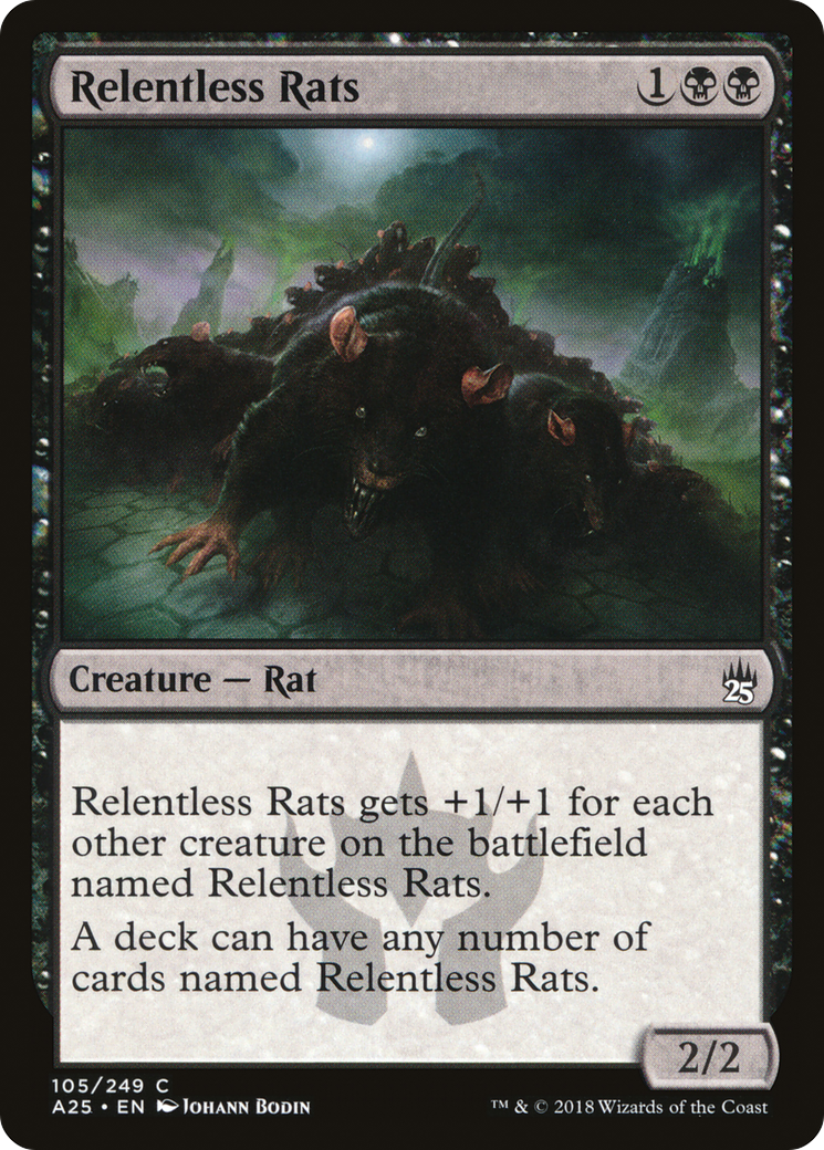 Relentless Rats (A25-105) [Masters 25] Foil MTG Single Wizards of the Coast