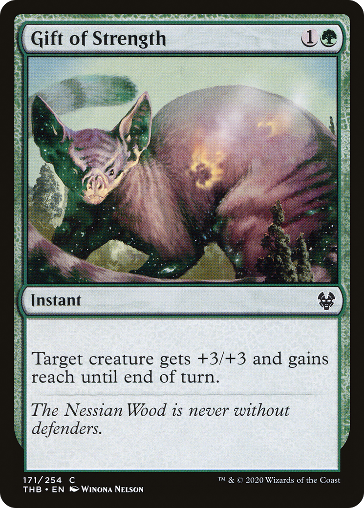 Gift of Strength (THB-171) [Theros Beyond Death] Foil MTG Single Wizards of the Coast