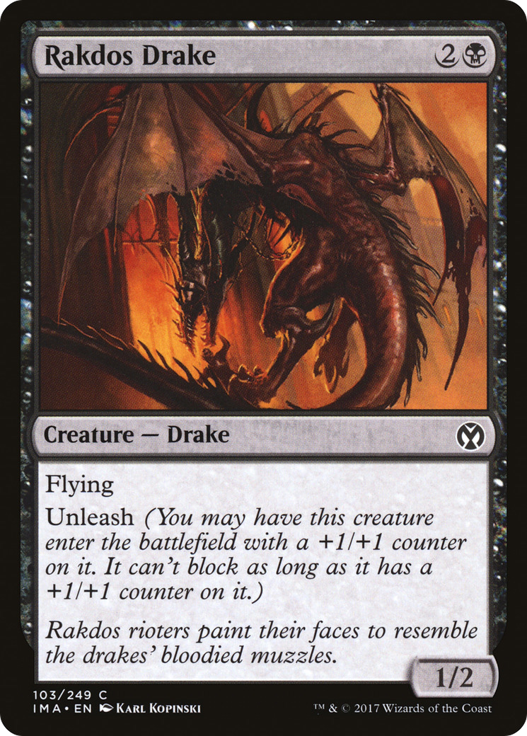 Rakdos Drake (IMA-103) [Iconic Masters] Foil MTG Single Wizards of the Coast