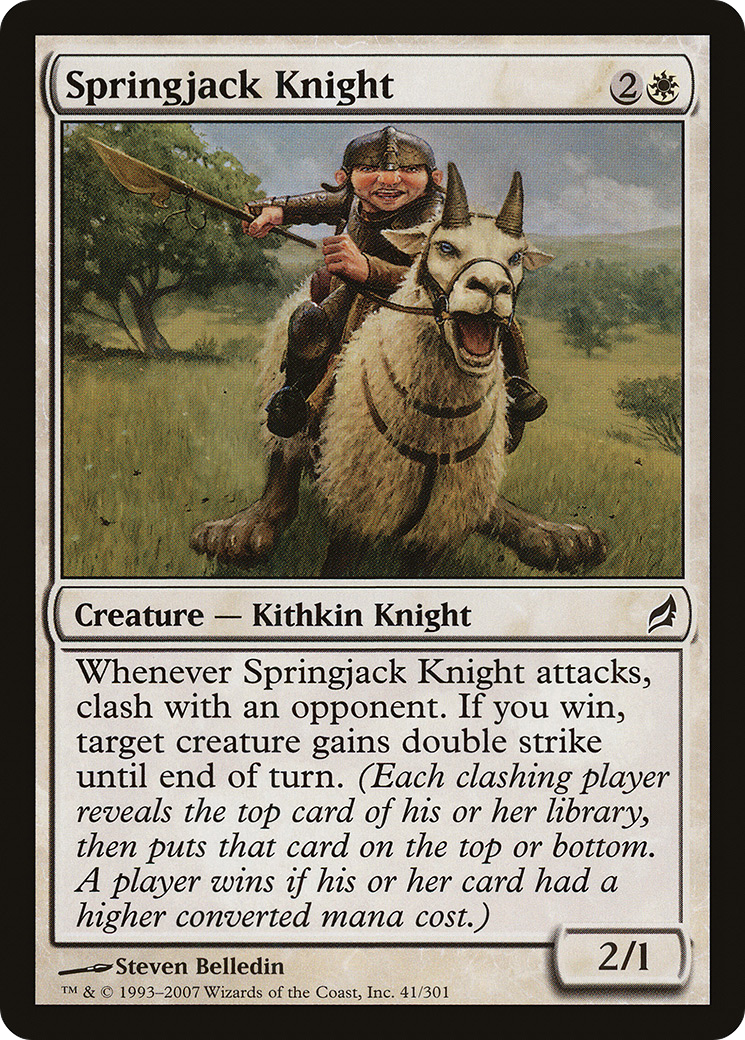 Springjack Knight (LRW-041) [Lorwyn] Foil MTG Single Wizards of the Coast