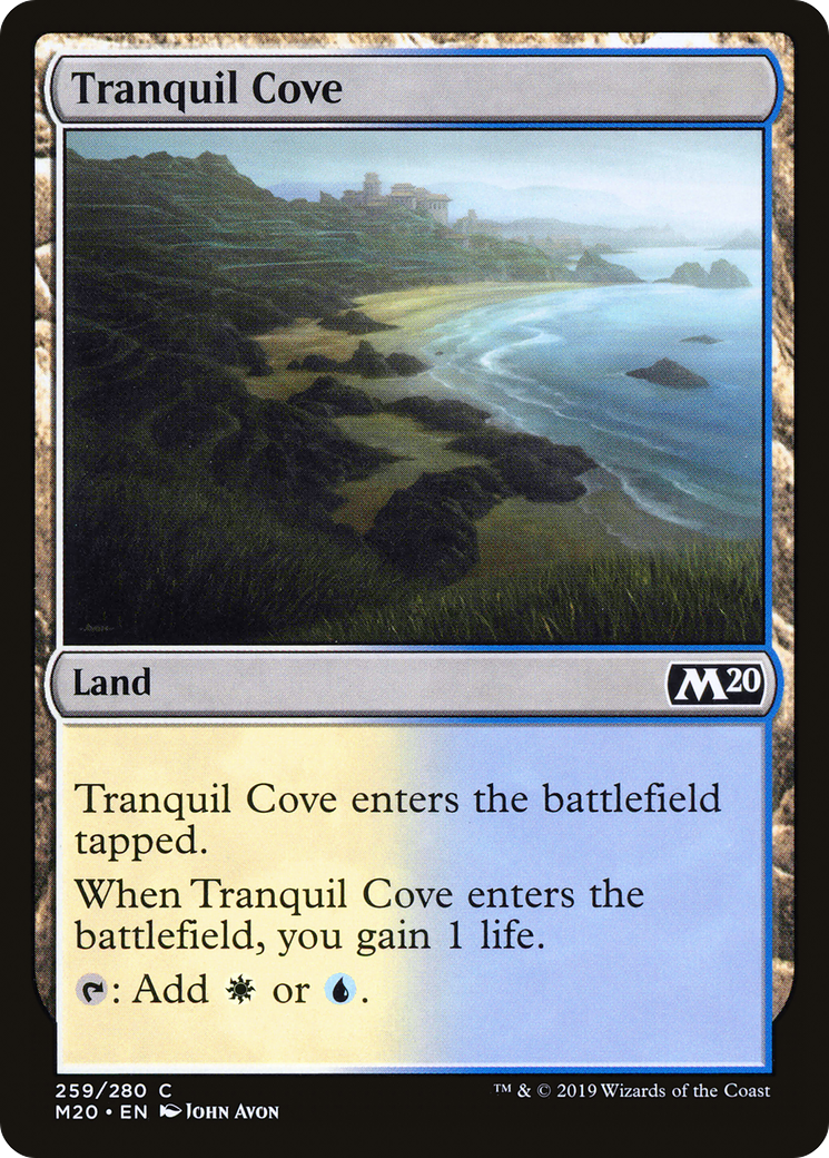 Tranquil Cove (M20-259) [Core Set 2020] Foil MTG Single Wizards of the Coast