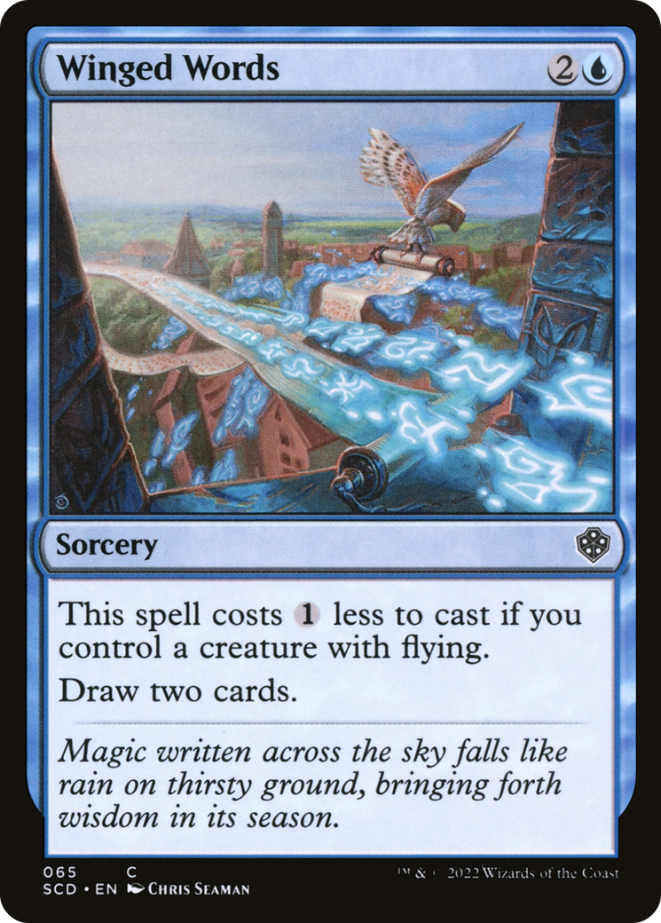 Winged Words (SCD-065) [Starter Commander Decks] MTG Single Wizards of the Coast