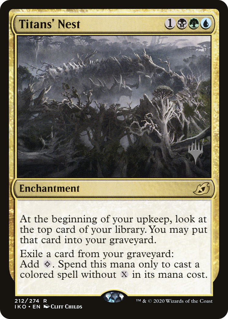 Titans' Nest (PPIKO-212P) [Ikoria: Lair of Behemoths Promos] MTG Single Wizards of the Coast