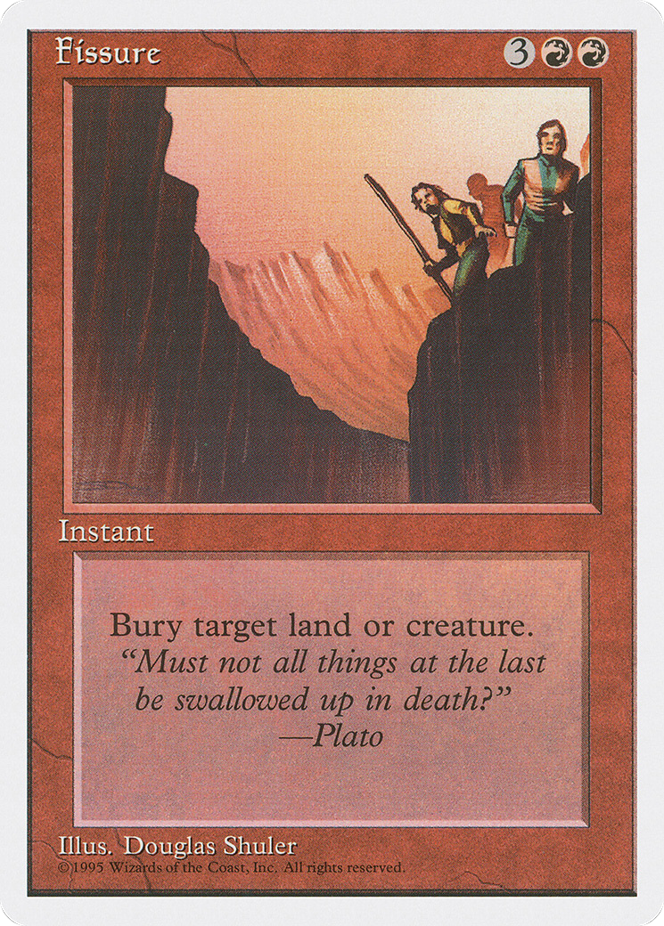 Fissure (4ED-194) [Fourth Edition] MTG Single Wizards of the Coast