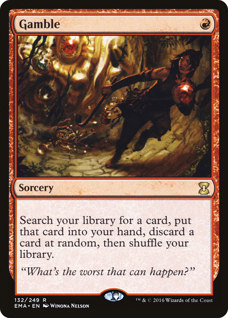 Gamble (EMA-132) [Eternal Masters] Foil MTG Single Wizards of the Coast