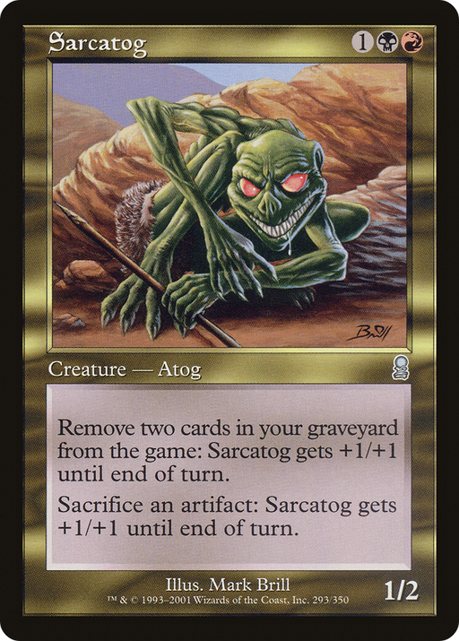 Sarcatog (ODY-293) [Odyssey] Foil MTG Single Wizards of the Coast