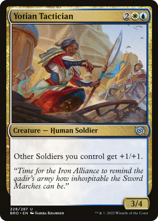 Yotian Tactician (BRO-228) [The Brothers' War] MTG Single Wizards of the Coast