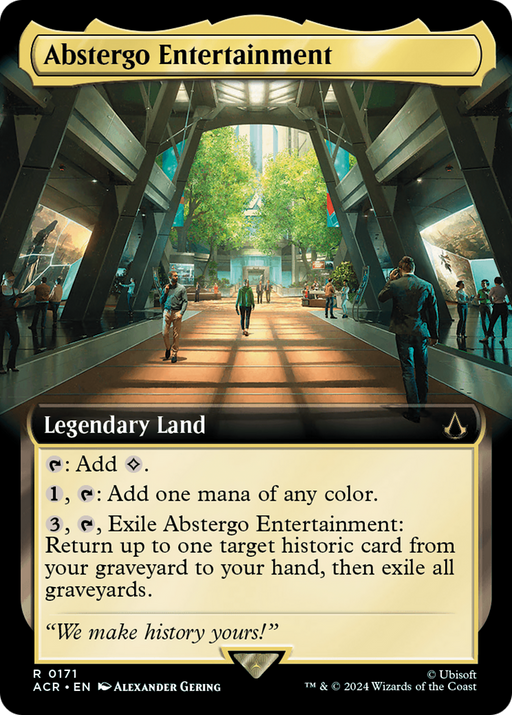 Abstergo Entertainment (ACR-171) [Assassin's Creed] (Extended Art) Foil MTG Single Wizards of the Coast