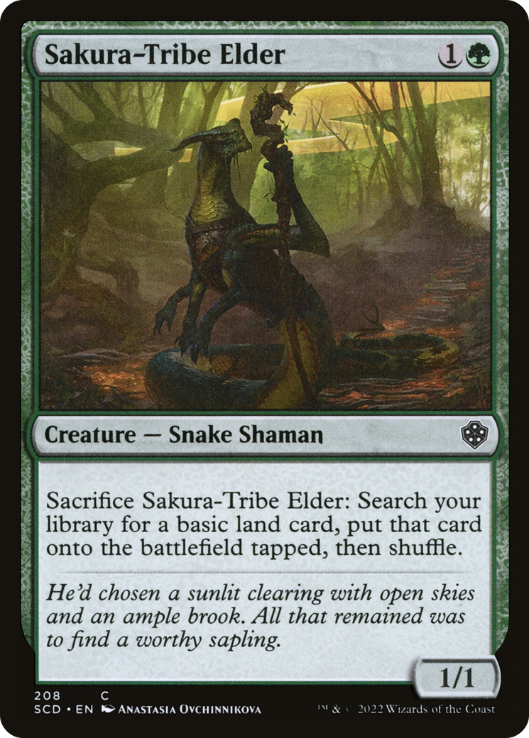 Sakura-Tribe Elder (SCD-208) [Starter Commander Decks] MTG Single Wizards of the Coast