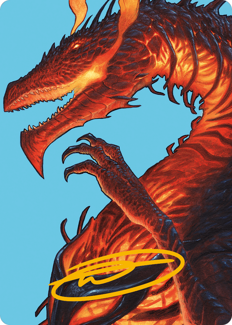 Herigast, Erupting Nullkite Art Card (Gold-Stamped Signature) [Art Series] Modern Horizons 3 MTG Single Magic: The Gathering