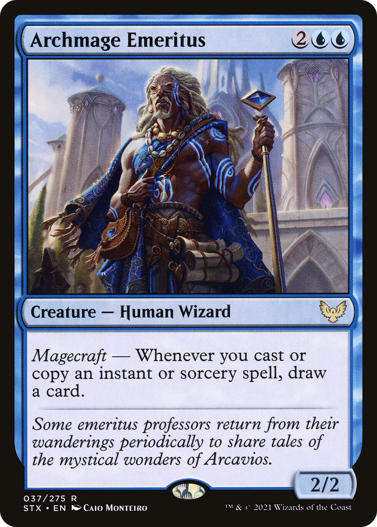 Archmage Emeritus (STX-037) [Strixhaven: School of Mages] Foil MTG Single Wizards of the Coast