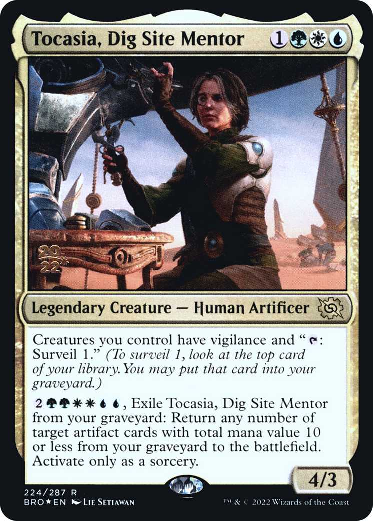 Tocasia, Dig Site Mentor (PRE-224S) [The Brothers' War Promos] Foil MTG Single Wizards of the Coast