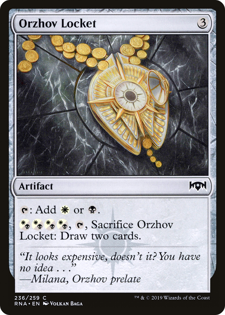 Orzhov Locket (RNA-236) [Ravnica Allegiance] Foil MTG Single Wizards of the Coast