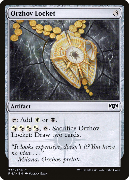Orzhov Locket (RNA-236) [Ravnica Allegiance] Foil MTG Single Wizards of the Coast