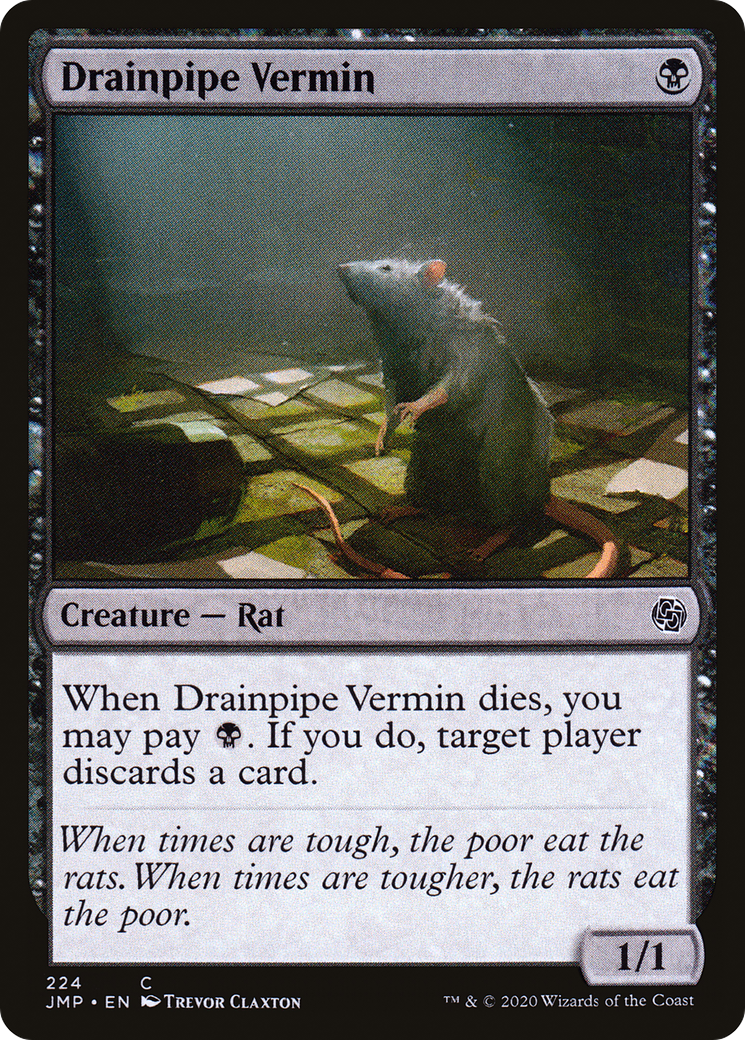 Drainpipe Vermin (JMP-224) [Jumpstart] MTG Single Wizards of the Coast